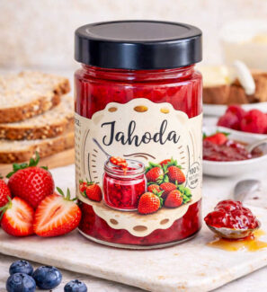 výběrový jahodový džem bez přidaného cukru